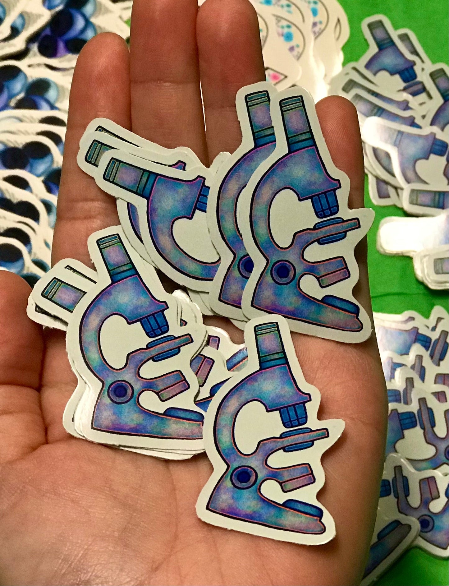 Microscope stickers - 2 inch