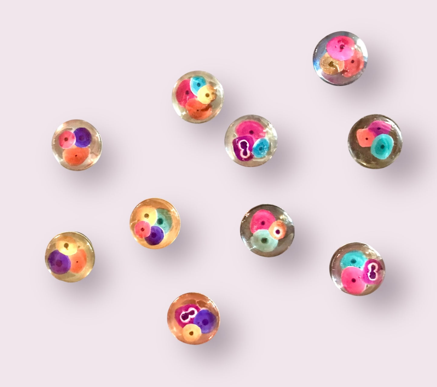Fridge Magnets - Round magnets of squamous cells