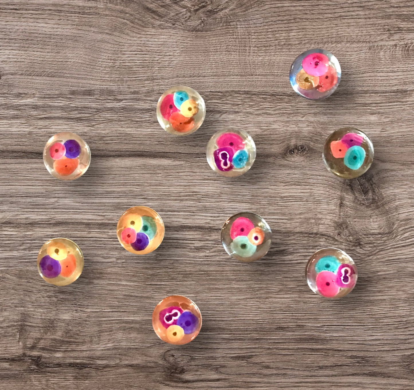Fridge Magnets - Round magnets of squamous cells
