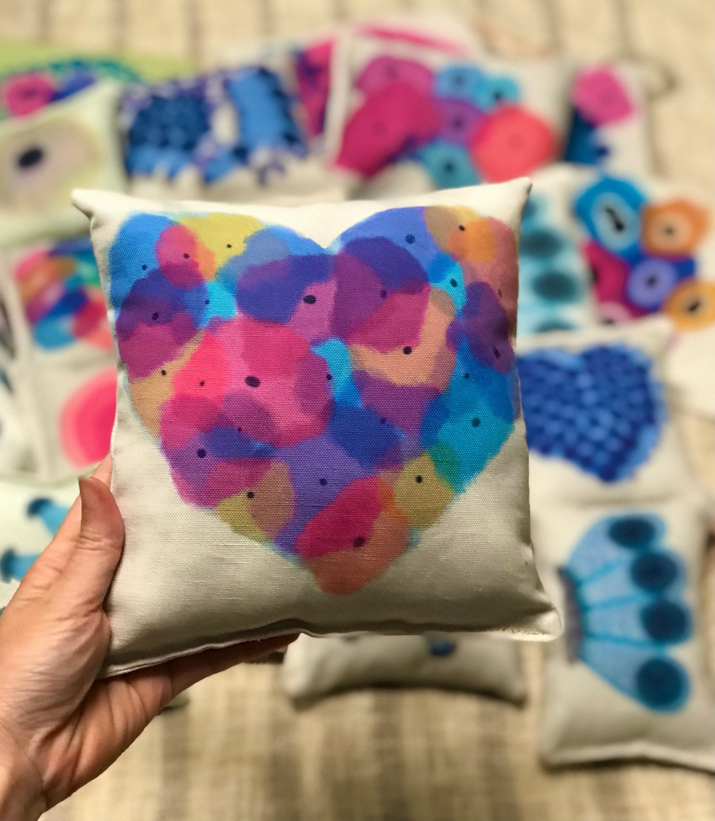 Benign Heart Colorful Squamous cells Plushy