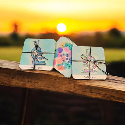 Coasters - Pathologist, Papsmear cells coaster set