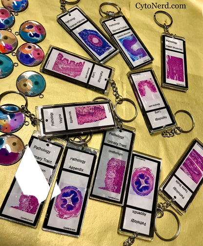 Slide KEYCHAINS -  One of a kind - handmade