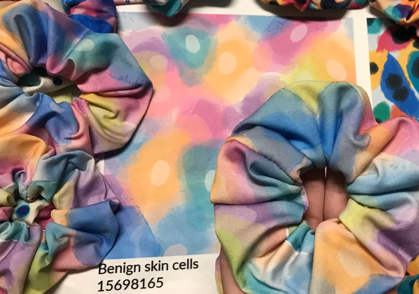 Cells - hair scrunchies of benign skin cells