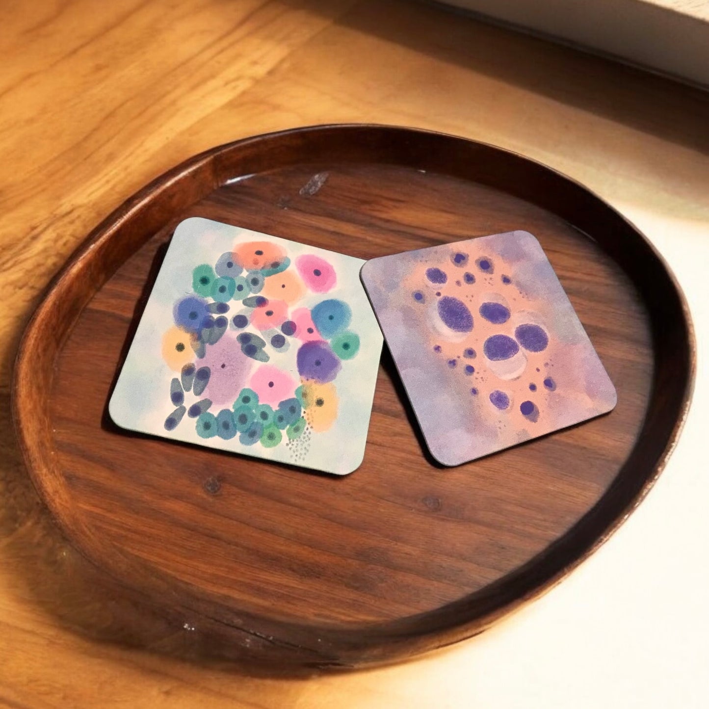 Coaster set- Cytologist, Adenocarcinoma and colorful cells