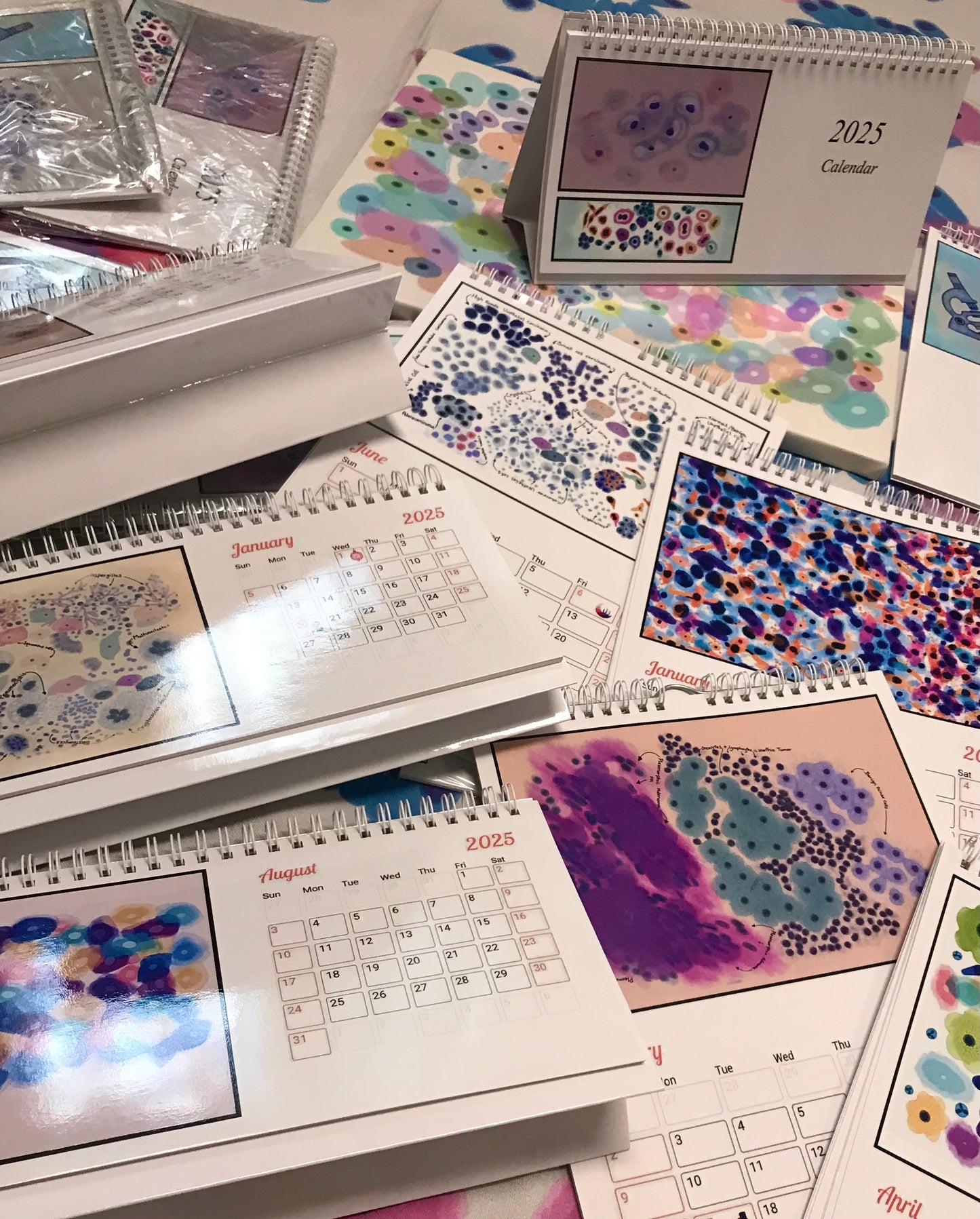 2025 desk Calendar - Cytology art prints