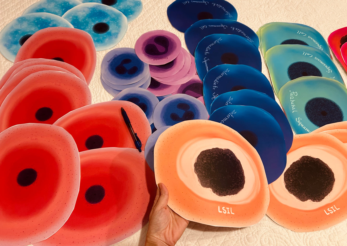 Giant stickers - 10 Large cells wall decoration - wallpaper ~ craft art lab week decorations etc.