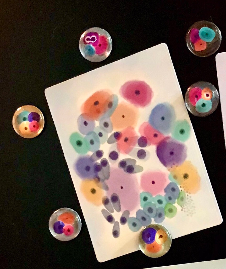 Fridge or Car Magnets - of cells from the cervix