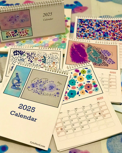 2025 Calendar - Cytology art prints