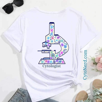 Cytologist microscope 🔬 T-Shirts Cytology and Pathology.  Cytologist Shirt