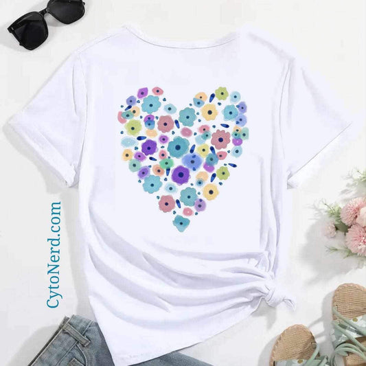 Benign cells , Normal Cells HEART ❤️ T-Shirts,  Cytology and Pathology