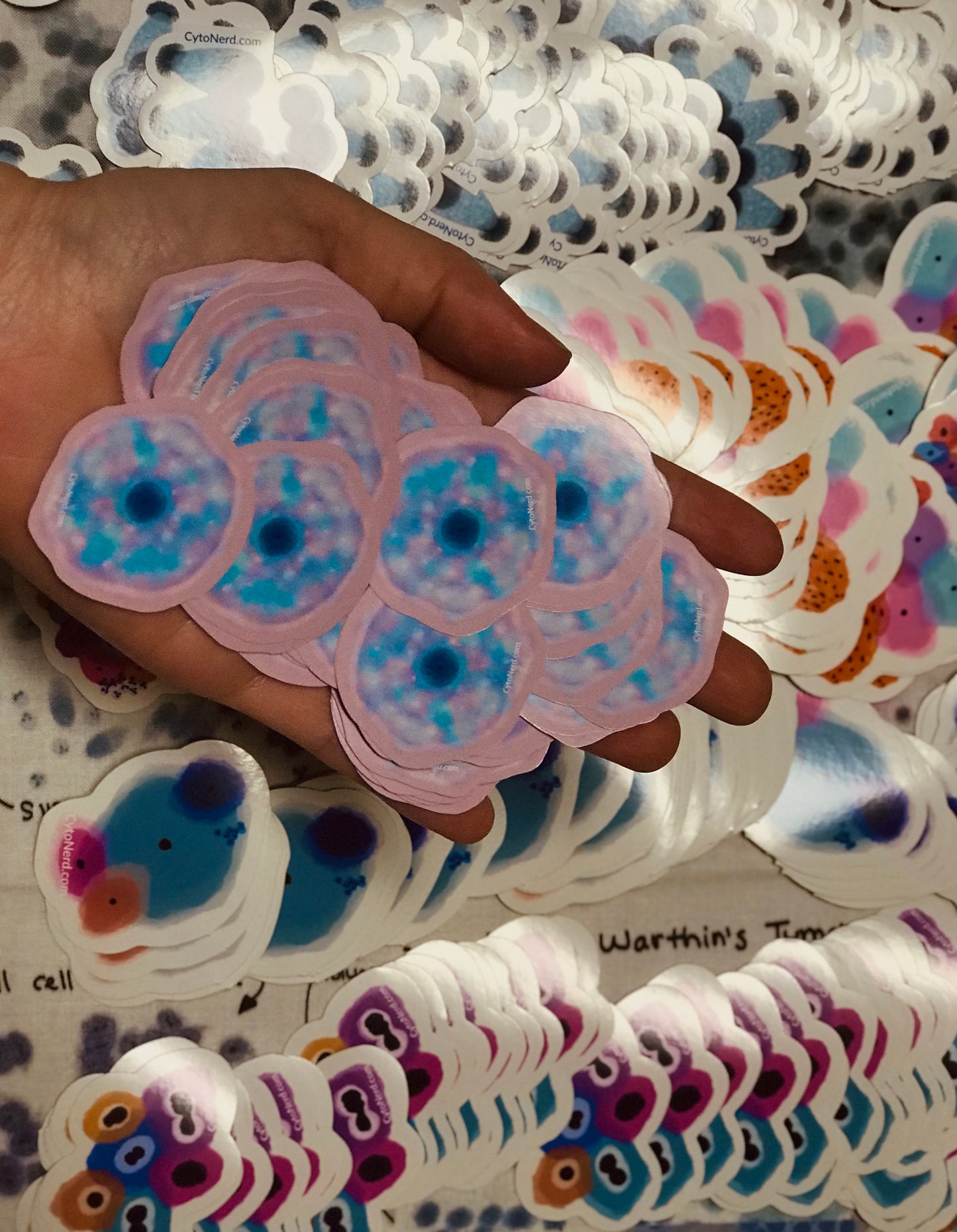 Glittery Benign Squamous cells Stickers