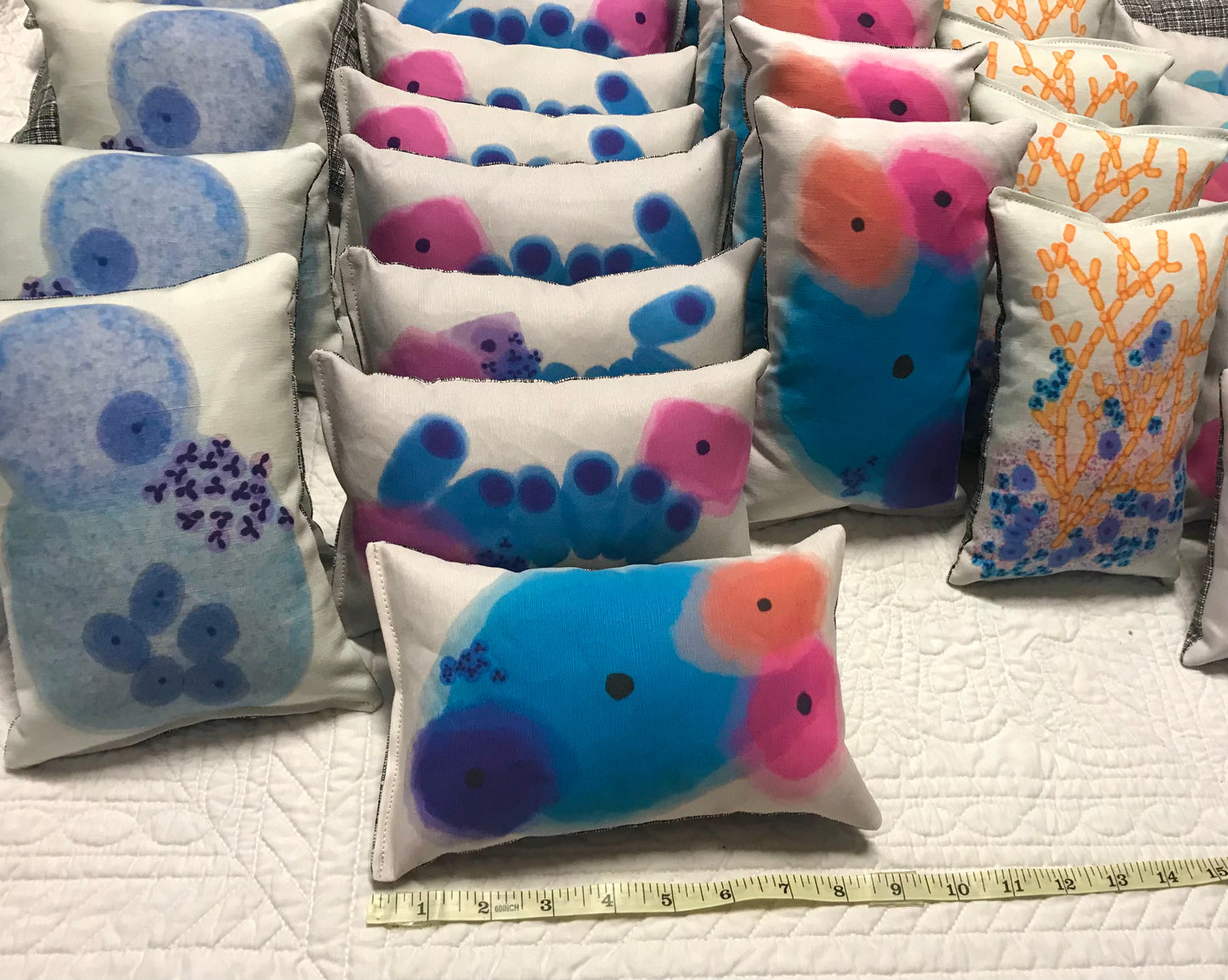 Colorful benign Squamous cells Plushy