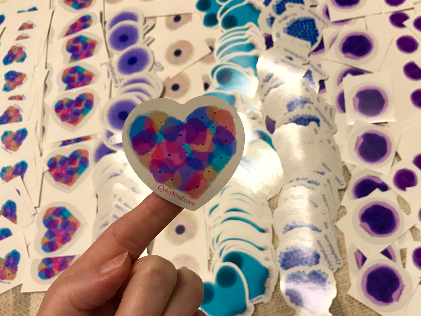 Heart Benign Squamous cells Stickers