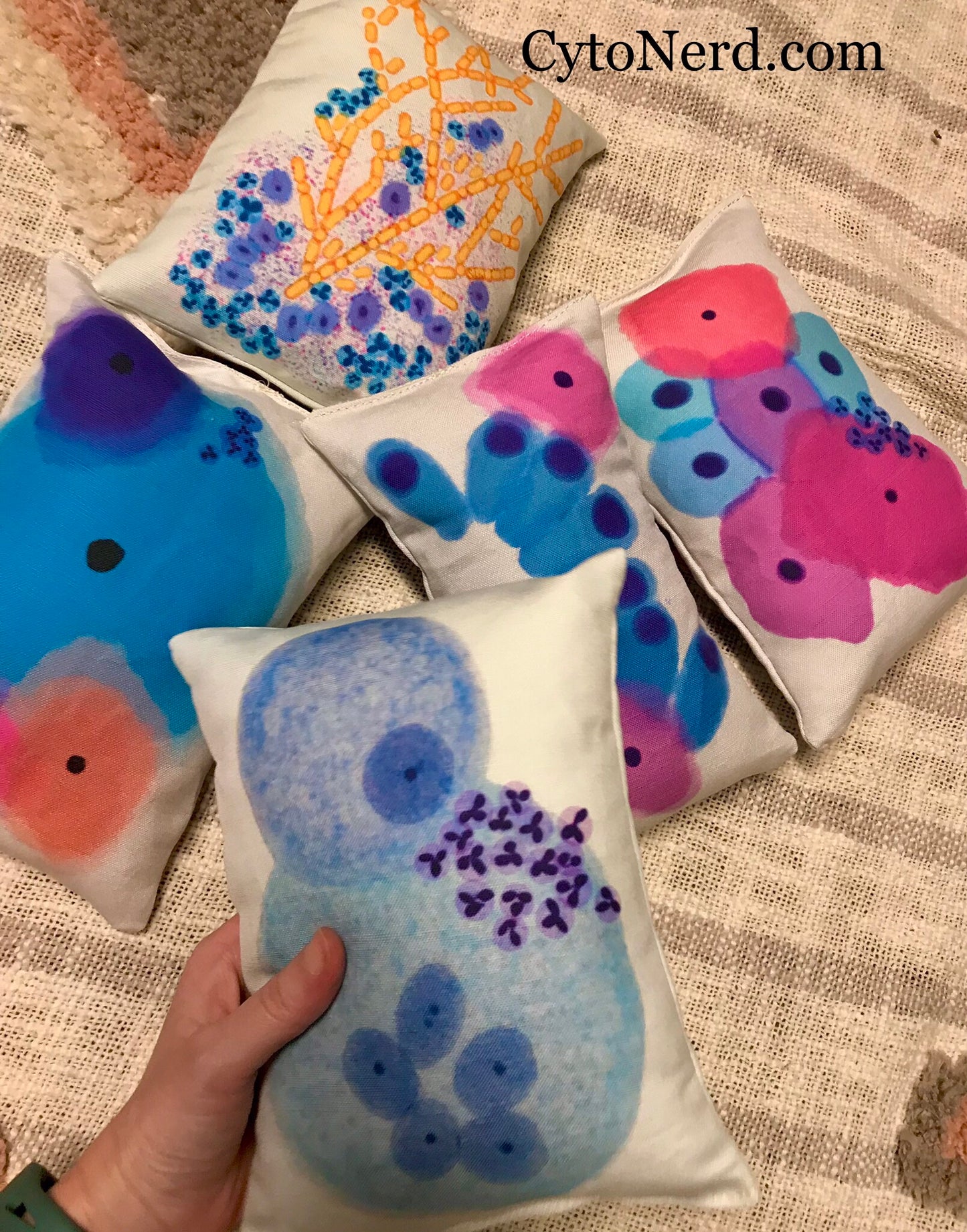 Cytology gifts, cyto plushies, cells painting, pathology stickers ...