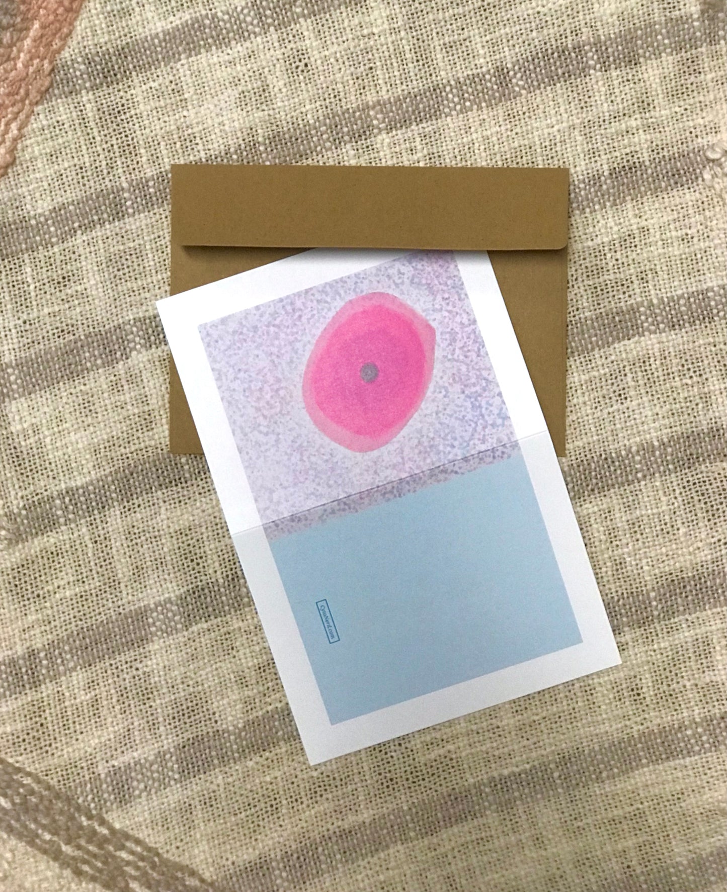 Pink squamous cells greeting cards