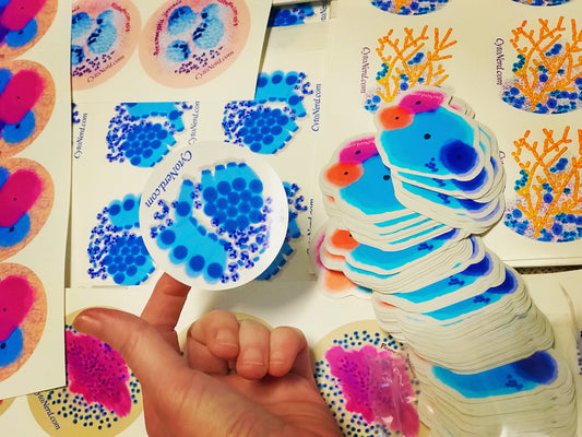 Ciliated Respiratory bronchial Cells Stickers