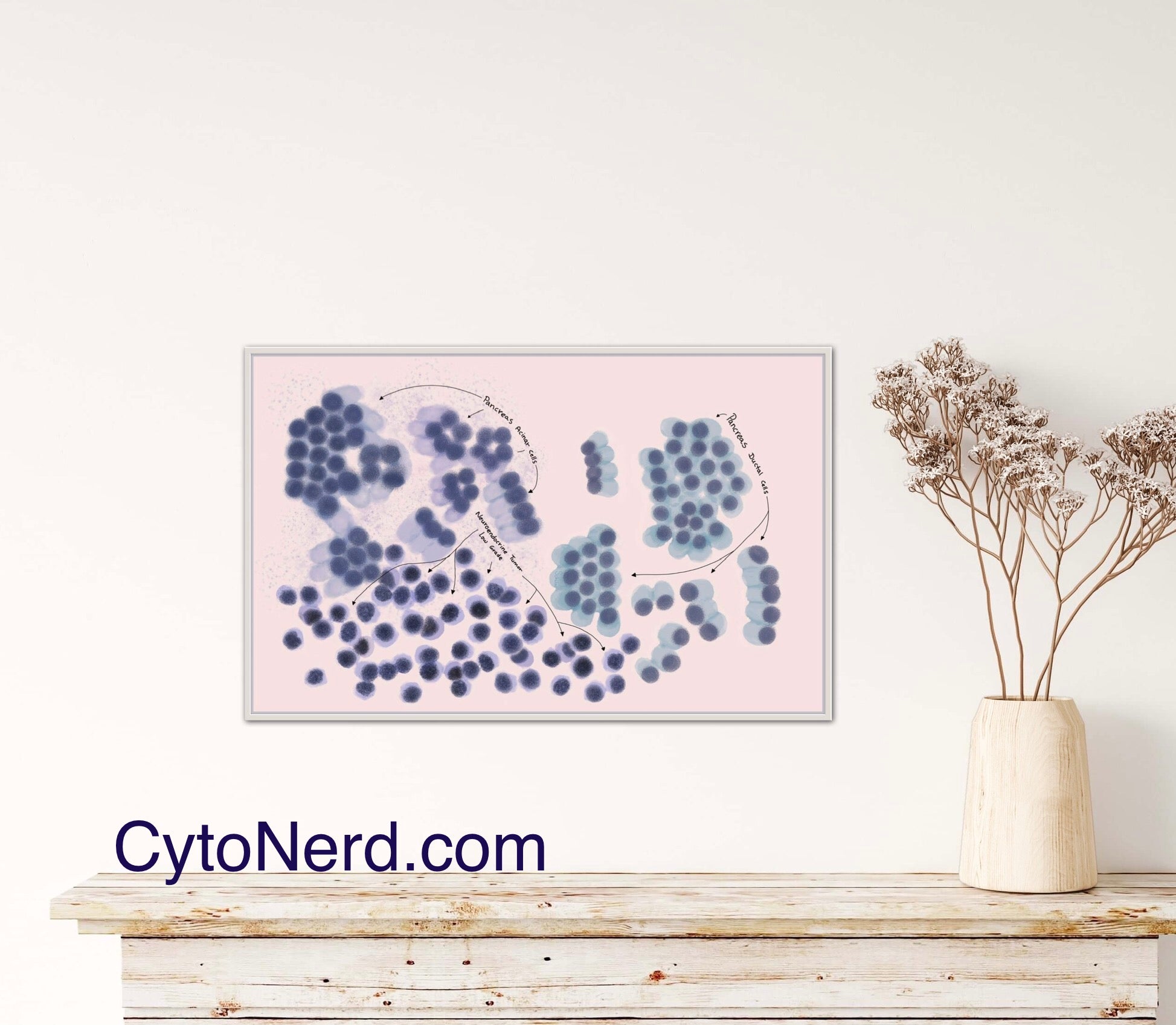 Cytology study guides, cells painting, pathology art prints, laboratory ...